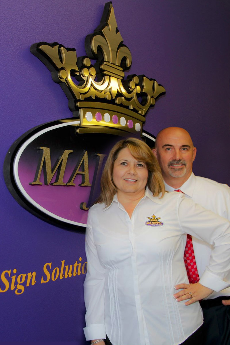 About Majestic Sign Studio | Gordy and Denise Wolfe - Owners/Operators