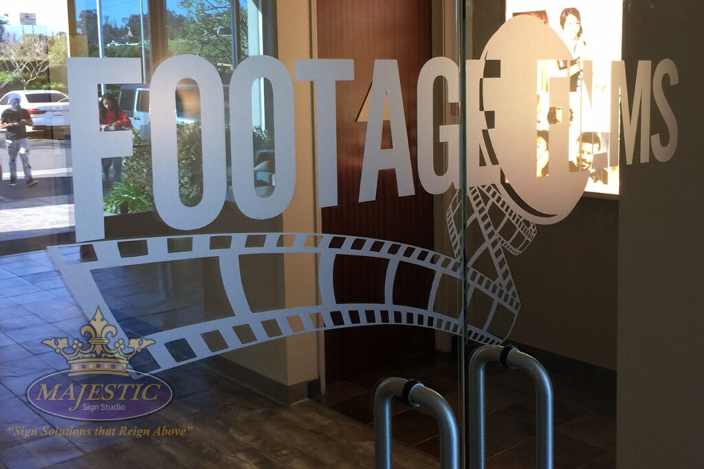 Footage Glass ADA Signs