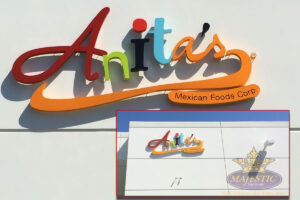 Restaurant Sign with Halo Lit Channel Letters