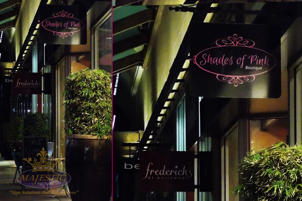 Blade Sign - Retail Shopping Mall - Riverside County