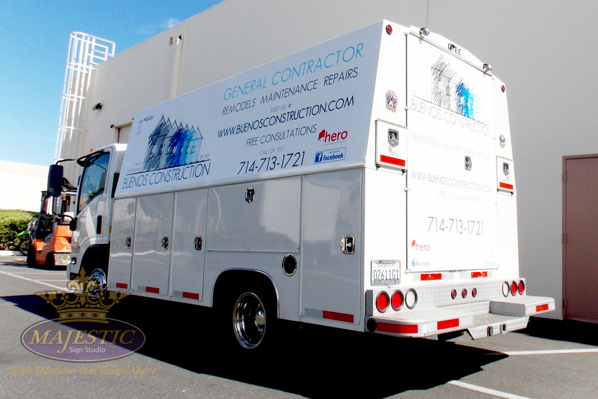 Work Truck Wrap - General Contractor, Corona