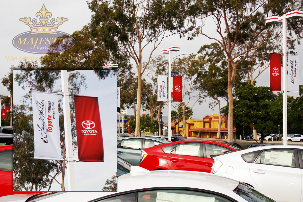 Larry H. Miller Toyota - Pole Banners