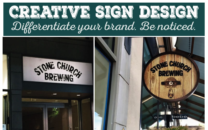 Creative Sign Design Distinguishes New Corona Brewery