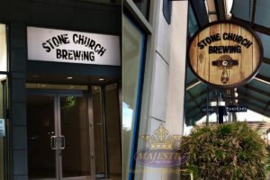 Creative Sign Design_Blade-Sign-Light-Box-Vinyl-Decal_Stone-Church-Brewing