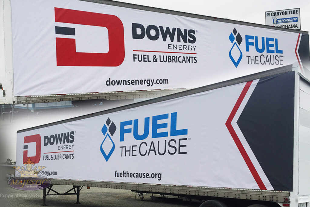 Trailer advertising wraps