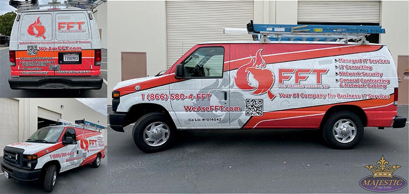 FFT Custom Vehicle Wrap in Corona - Majestic Sign Studio