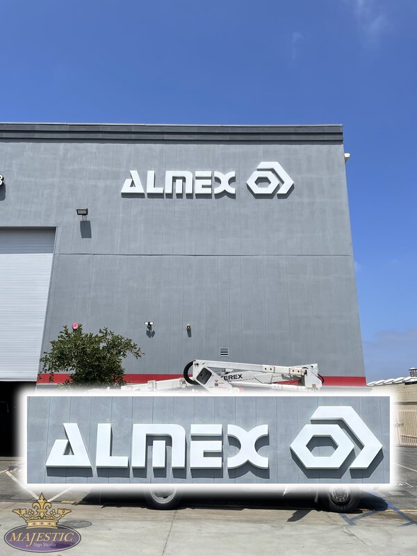 Almex Custom Business Signs in Corona by Majestic Sign Studio