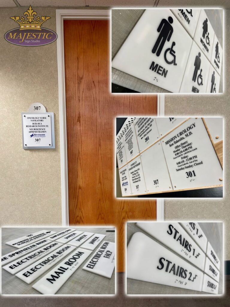 ADA Signs Made by Majestic Sign Studio in Orange County, CA