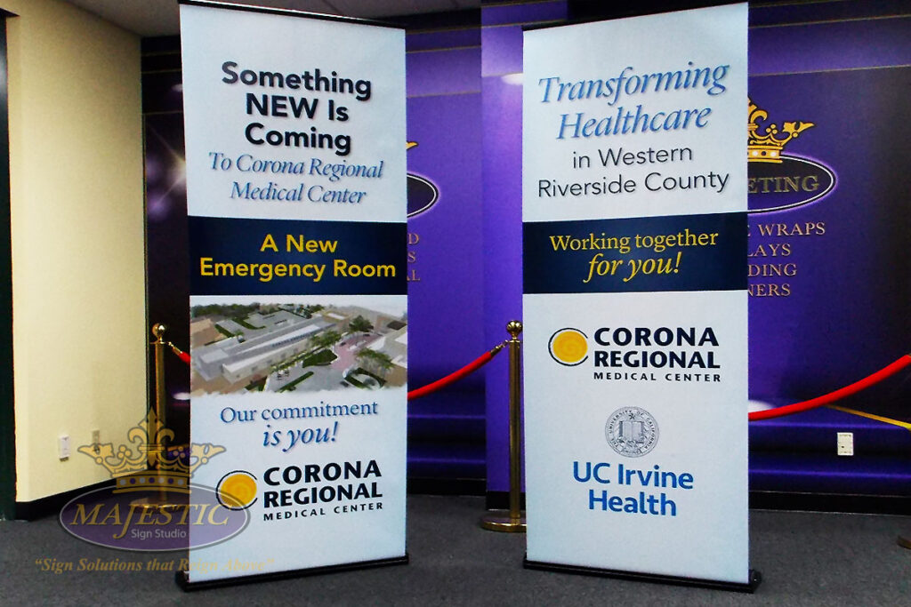 Corona Regional Medical Center Retractable Banners