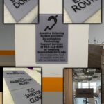 Exit Route ADA Signs Made by Majestic Sign Studio in Orange County, CA