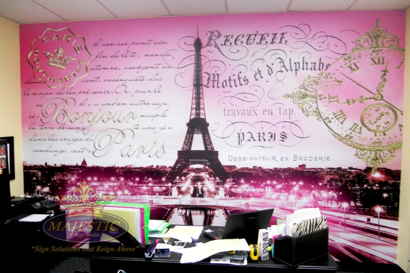 Paris Theme Wall Mural