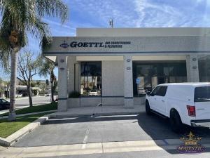 Goettl Air Conditioning & Plumbing exterior building signage on a commercial property