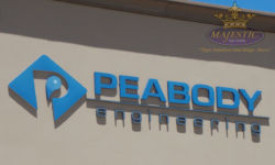 Letter Foam & Aluminum Face Building Signage for Corona Engineering Firm