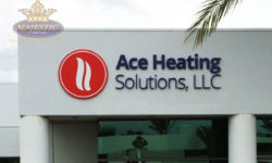 Business Sign - Foam Letters with Digital Print - Heating Company