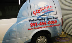 Partial Van Wrap - Window Washing & Screen Repair, Corona