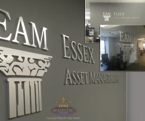 Glass & Frosted Vinyl Reception Graphics